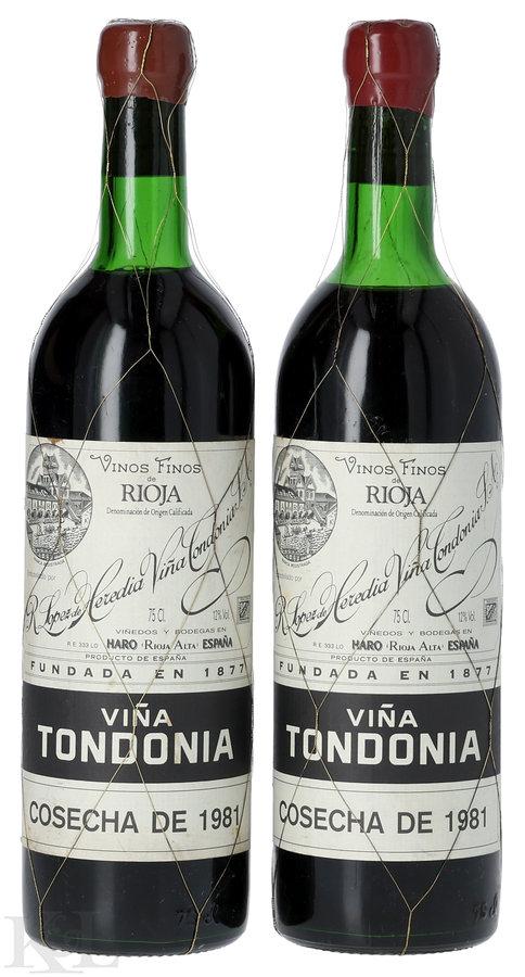 1981 Lopez de Heredia "Vina Tondonia" Gran Reserva Rioja