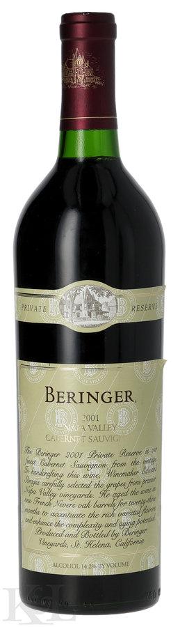 2001 Beringer "Private Reserve" Napa Valley Cabernet Sauvignon
