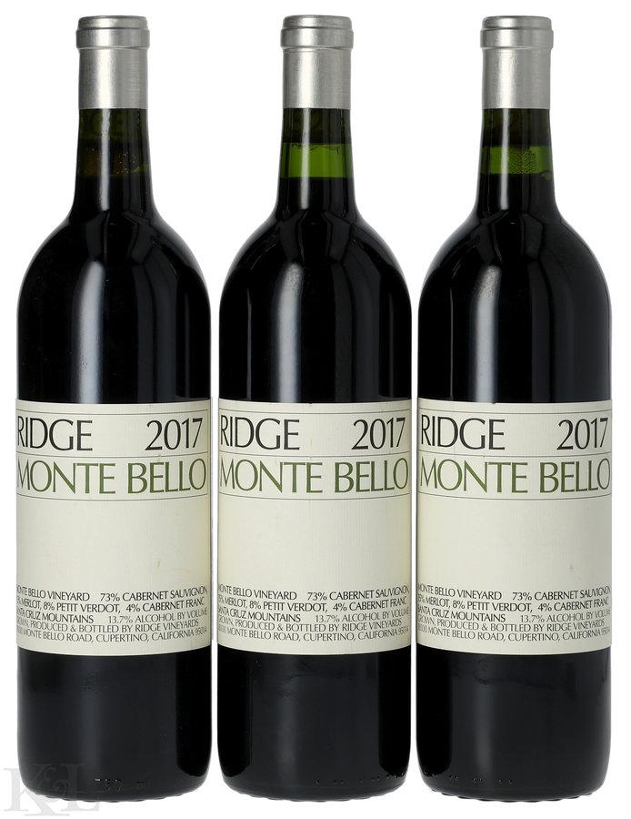 Ridge Vineyards "Monte Bello" Santa Cruz Mountains Cabernet Sauvignon