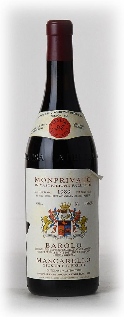 1989 Giuseppe e Figlio Mascarello "Monprivato" Barolo