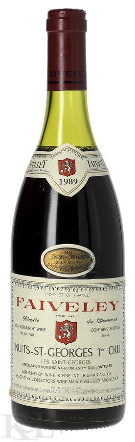 1989 Domaine Faiveley Nuits St. Georges 1er Cru "Les Saint Georges"