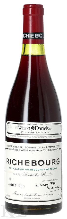 1986 DRC Domaine de la Romanée-Conti Richebourg Grand Cru