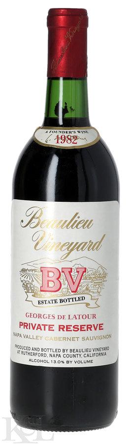 1982 Beaulieu Vineyard "Georges de Latour Private Reserve" Napa Valley Cabernet Sauvignon