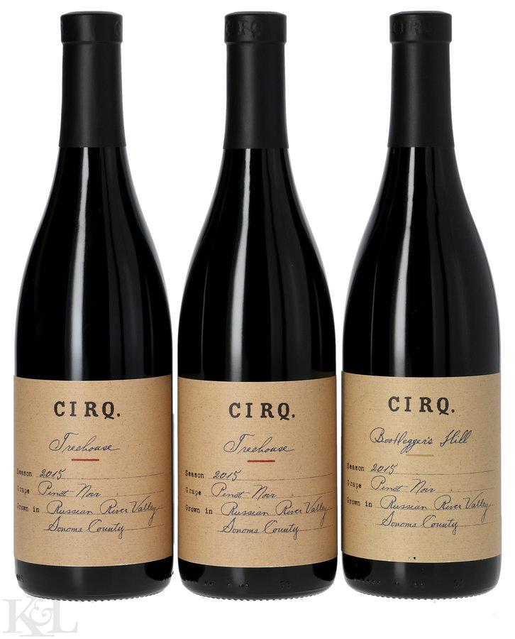 Cirq "Bootlegger's Hill" & "Treehouse Vineyard" Russian River Valley Pinot Noir Horizontal