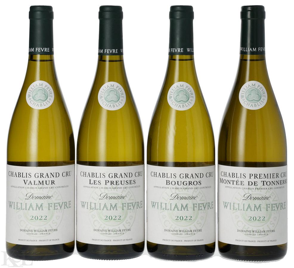 2022 Domaine William Fèvre Chablis "Montée de Tonnerre", "Bougros", "Les Preuses" & "Valmur" Horizontal