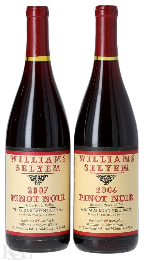 Williams Selyem "Westside Road Neighbors" Russian River Valley Pinot Noir Vertical