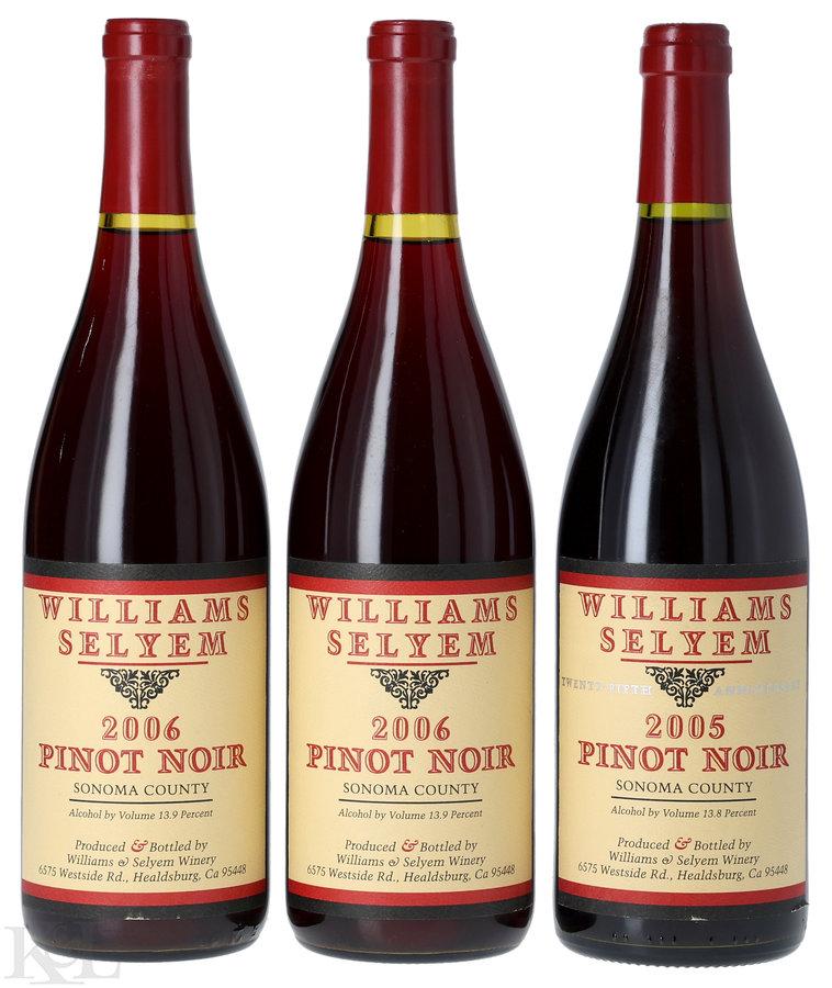 Williams Selyem Sonoma County Pinot Noir Vertical