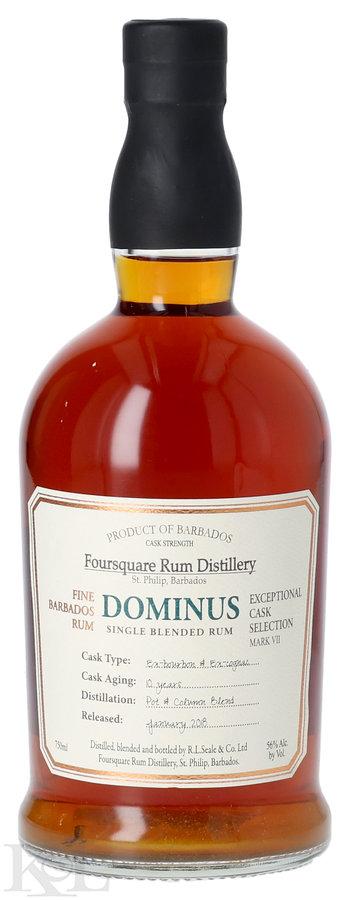 Foursquare Rum Distillery 10 Year Old "Mark VII - Dominus" Ex-Bourbon & Cognac Cask Exceptional Cask Selection Single Blended Barbados Rum