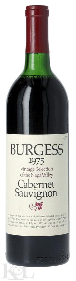 1975 Burgess "Vintage Selection" Napa Valley Cabernet Sauvignon