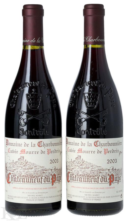 2003 Domaine de la Charbonnière Châteauneuf-du-Pape "Cuvee Mourre de Perdrix"