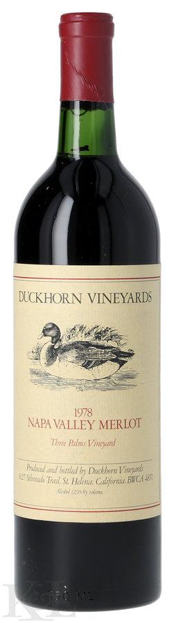 1978 Duckhorn "Three Palms" Napa Valley Merlot