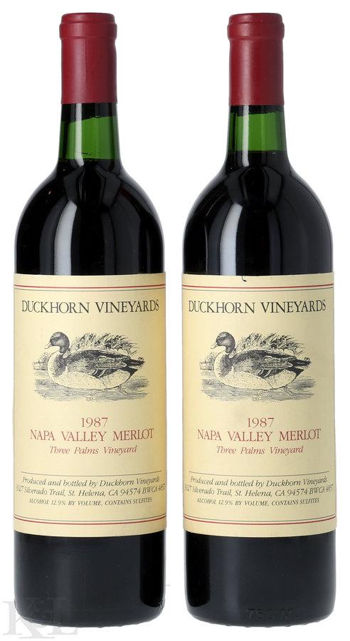 1987 Duckhorn "Three Palms" Napa Valley Merlot