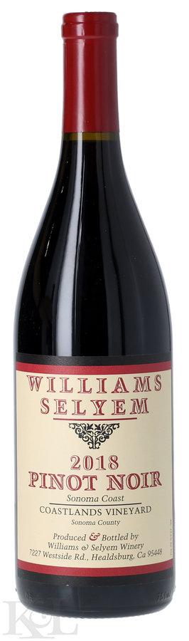 2018 Williams Selyem "Coastlands Vineyard" Sonoma Coast Pinot Noir