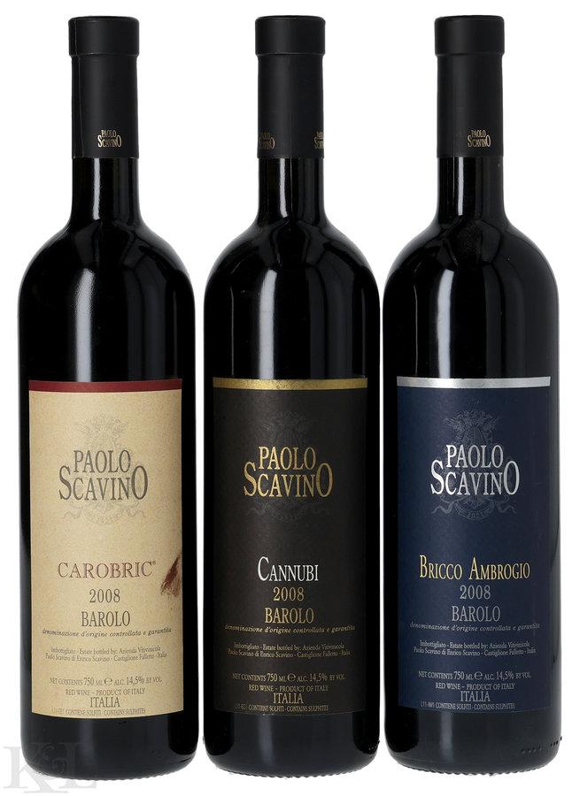 Paolo Scavino "Bricco Ambrogio", "Cannubi" & "Carobric" Barolo Horizontal