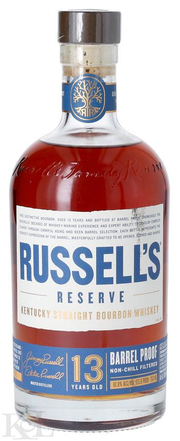 Russell's Reserve 13 Year Old "Batch 6" Barrel Proof Kentucky Straight Bourbon Whiskey