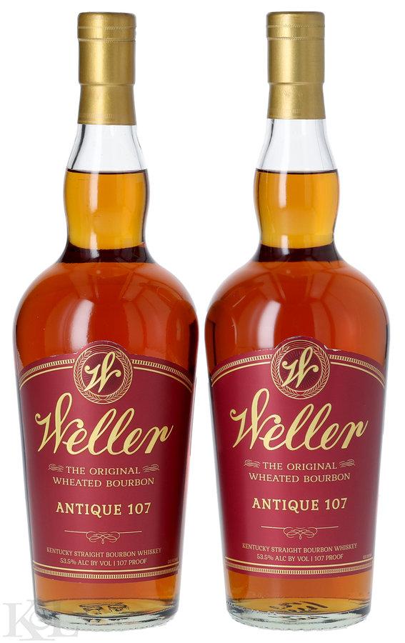 2 Bottle Lot - Weller Antique 107 Kentucky Straight Bourbon Whiskey