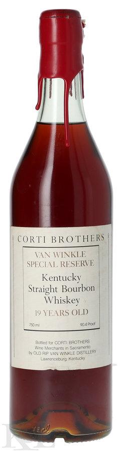 1987 Van Winkle Special Reserve 19 Year Old "Corti Brothers" Kentucky Straight Bourbon Whiskey