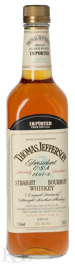 Thomas Jefferson "Imported from the U.S.A." Kentucky Straight Bourbon Whiskey