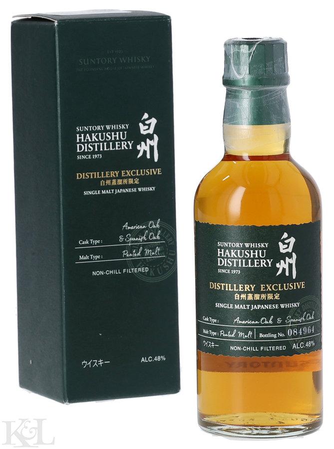 Hakushu "American Oak & Spanish Oak Peated Malt - Distillery Exclusive" Japanese Single Malt Whisky (180ml)