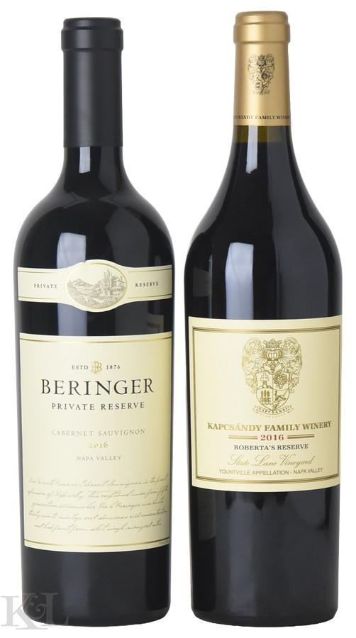 Beringer & Kapcsandy Napa Valley Bordeaux Blend Horizontal