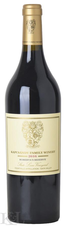 2016 Kapcsandy "Roberta’s Reserve - State Lane Vineyard" Napa Valley Bordeaux Blend