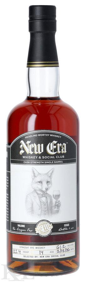New Era 14 Year Old "The Dapper Fox" Single Barrel Cask Strength Straight Rye Whiskey