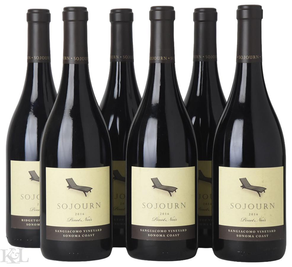 2016 Sojourn "Ridgetop Vineyard" & "Sangiacomo Vineyard" Sonoma Coast Pinot Noir Horizontal