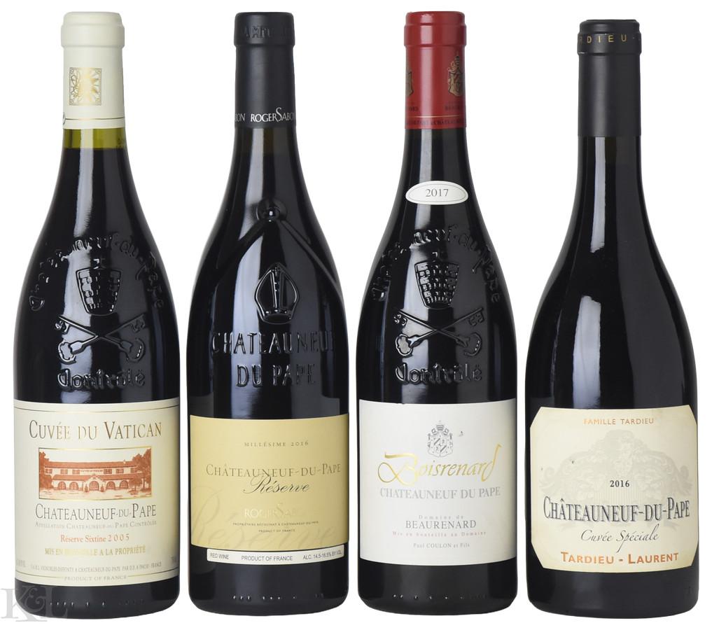 2005, 2016, 2017 Southern Rhône Valley Châteauneuf-du-Pape Tasting Lot