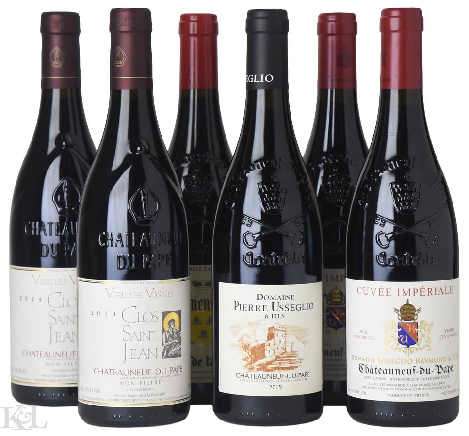 2019 Southern Rhône Valley Châteauneuf-du-Pape Tasting Lot Horizontal
