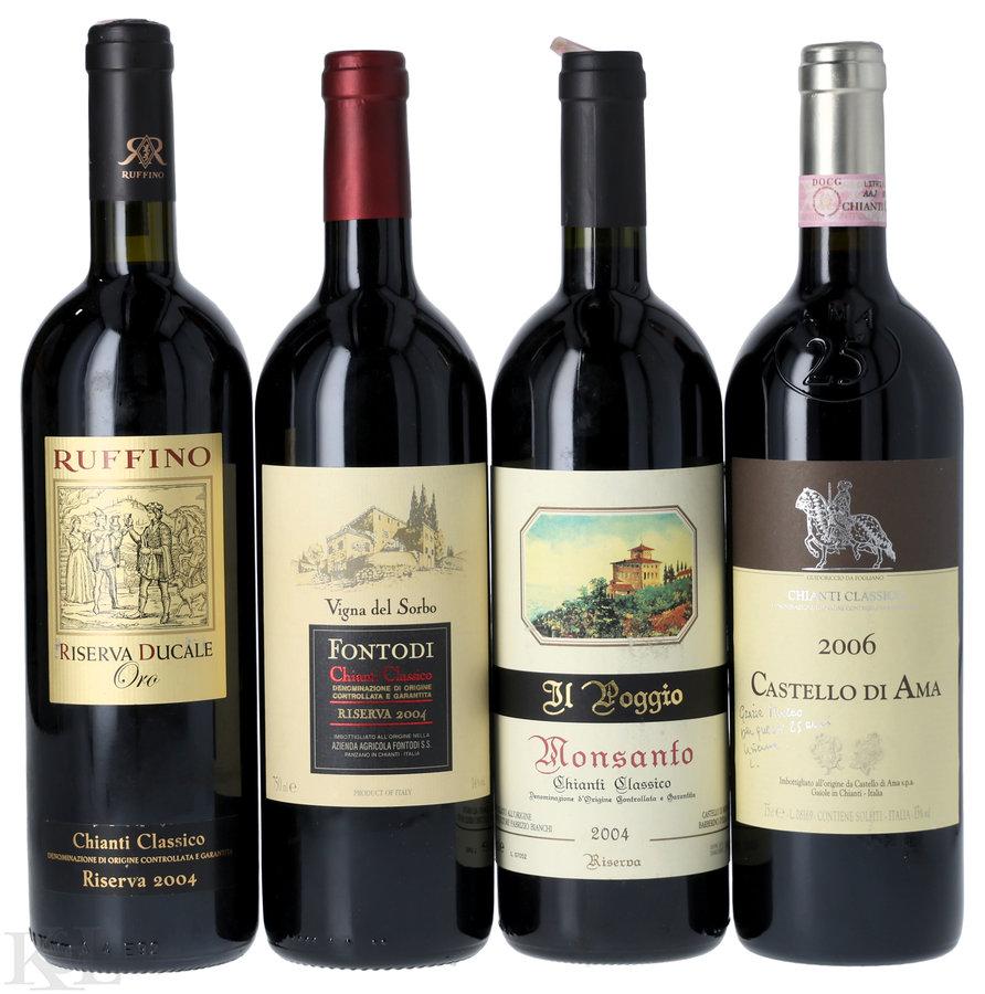 Castello di Monsanto "Il Poggio" Chianti Classico Riserva, Fontodi "Vigna del Sorbo" Chianti Classico Riserva, Ruffino "Ducale Oro" Chianti Classico Riserva & Castello di Ama Chianti Classico Tasting