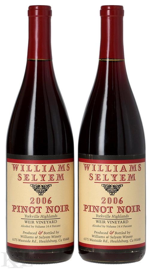 2006 Williams Selyem "Weir Vineyard" Yorkville Highlands Pinot Noir