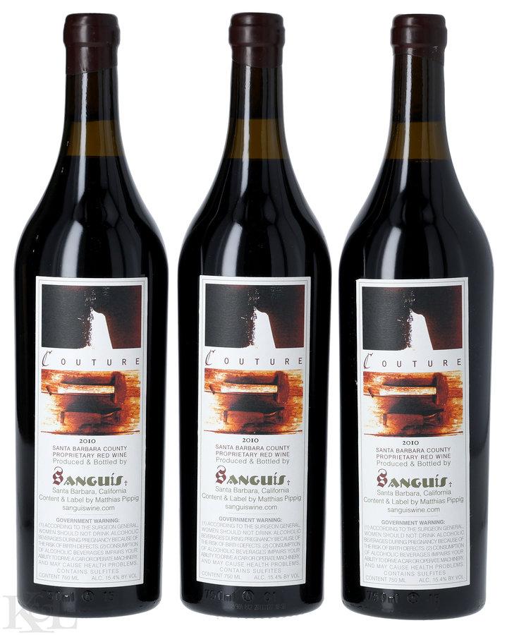 2010 Sanguis "Couture'' Santa Barbara County Red Blend