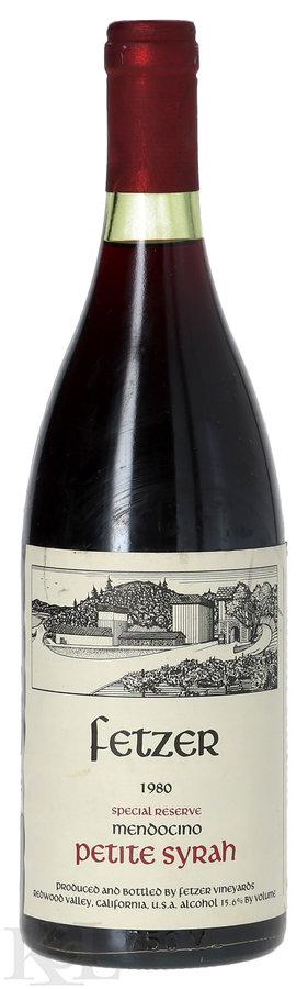 1980 Fetzer "Special Reserve" Mendocino Petite Syrah