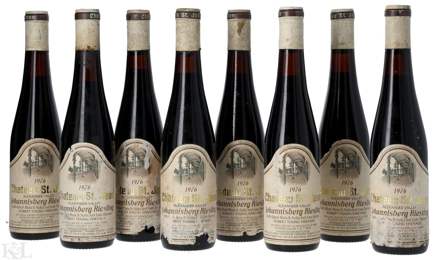 1976 Chateau St. Jean "Robert Young Vineyard - Individual Bunch Selected" Alexander Valley Late Harvest Johannisberg Riesling (375ml)