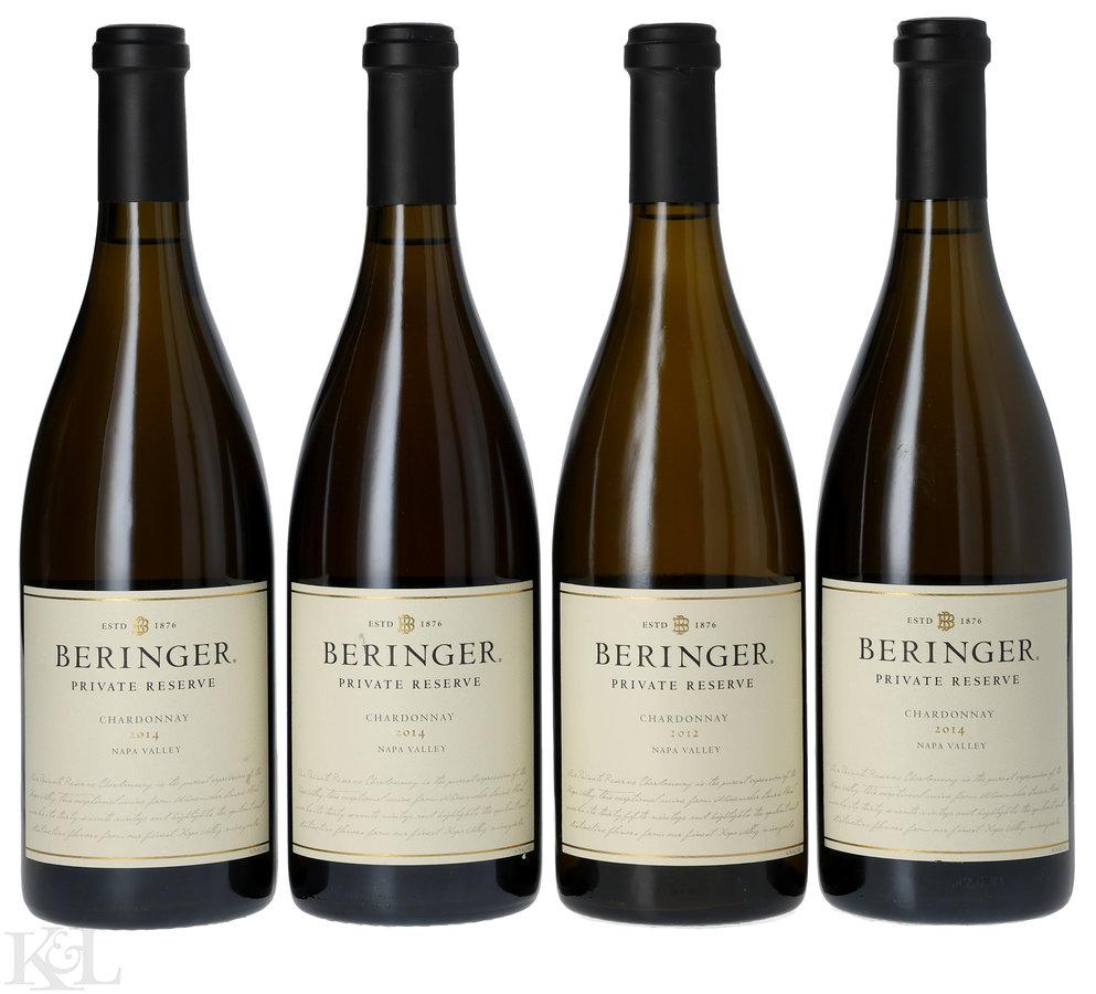 2012 & 2014 Beringer "Private Reserve" Napa Valley Chardonnay