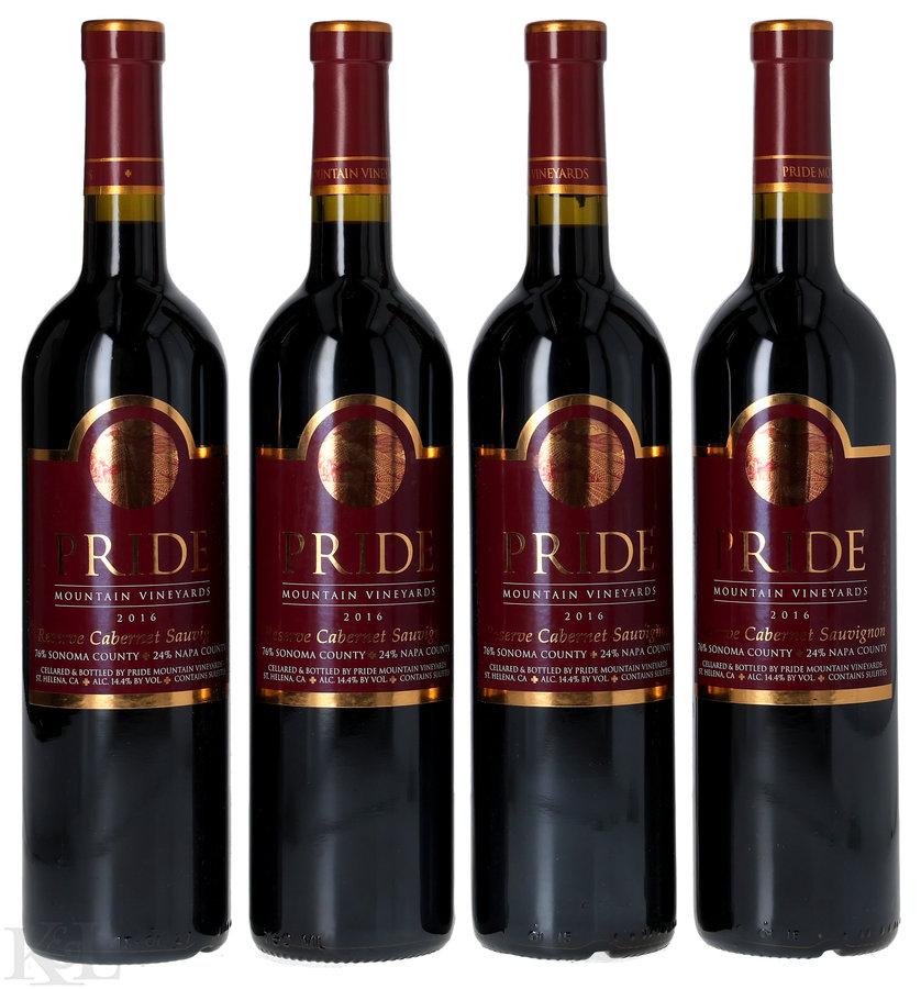 2016 Pride Mountain "Reserve" Sonoma-Napa Counties Cabernet Sauvignon