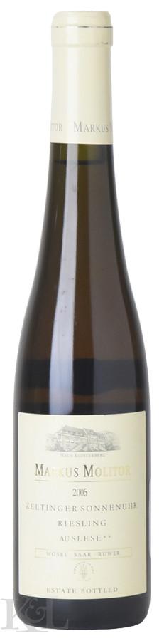 2005 Markus Molitor Zeltinger Sonnenuhr Riesling Auslese** (375ml)