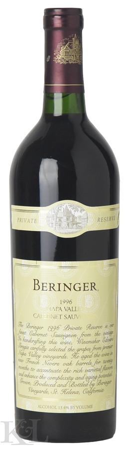 1996 Beringer "Private Reserve" Napa Valley Cabernet Sauvignon