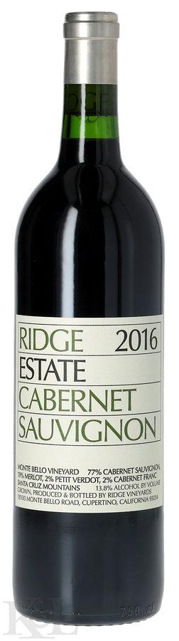 2016 Ridge Vineyards "Estate" Santa Cruz Mountains Cabernet Sauvignon