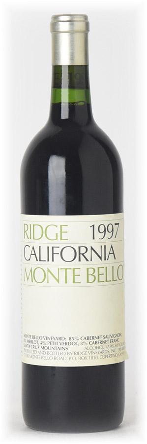 1997 Ridge Vineyards "Monte Bello" Santa Cruz Mountains Cabernet Sauvignon
