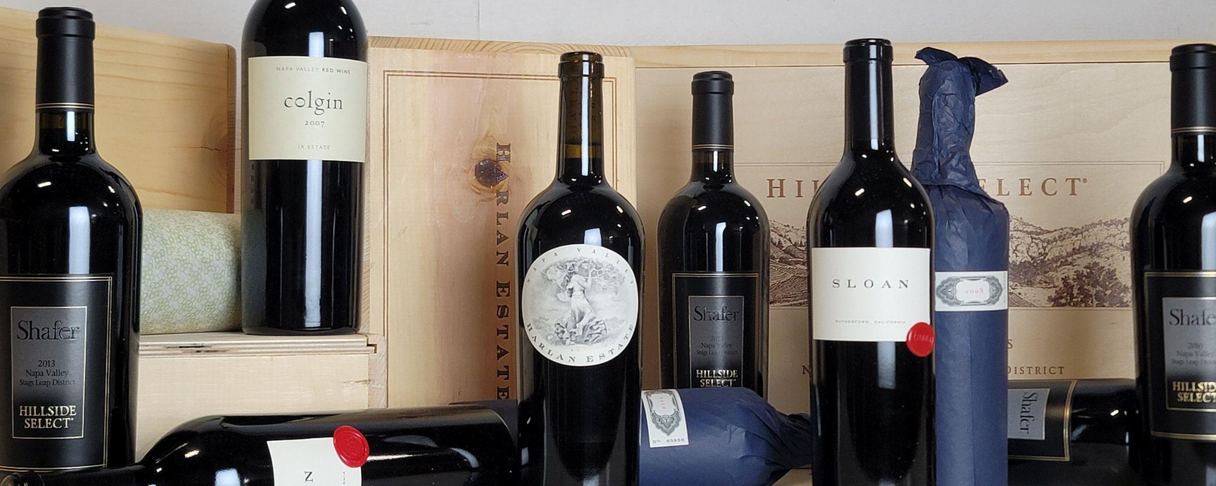 Images of auction wine bottles