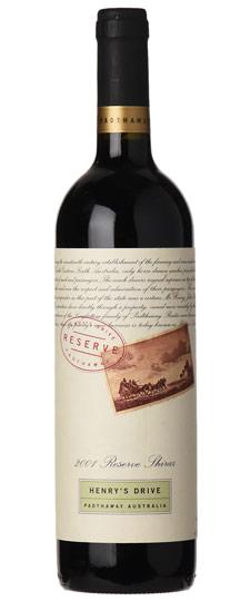 2001 Henry's Drive "Reserve" Shiraz Padthaway South Australia