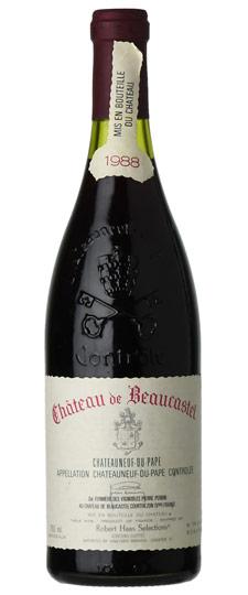 1988 Chateau Beaucastel Châteauneuf-du-Pape (3.5-4cm fills)