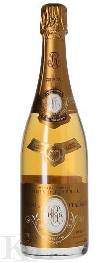1996 Louis Roederer "Cristal" Brut Champagne (missing cellophane, lightly scuffed label)