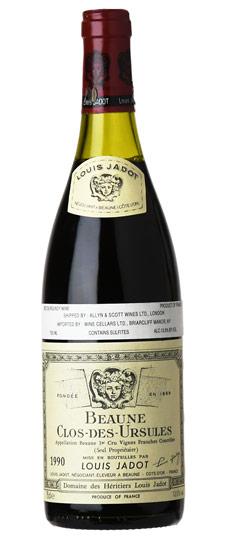 1990 Domaine Louis Jadot Beaune 1er Cru "Clos des Ursules" (3cm fill, past seepage, corroded/torn capsule)