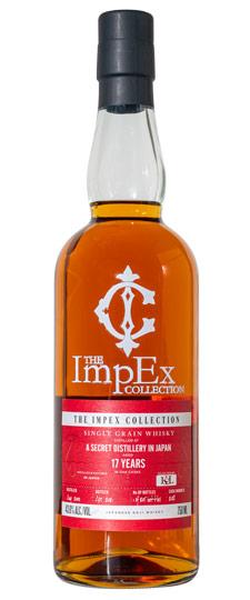 2003 A Secret Distillery In Japan "The ImpEx Collection" K&L Exclusive Single Barrel #2128 Single Grain (100% Barley) Japanese Whisky (750ml)