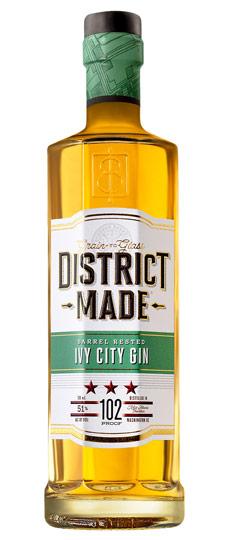 One Eight Distilling District Made Barrel Rested Ivy City Dry Gin(750ml)