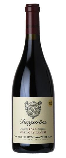 2018 Bergström "Gregory Ranch" Yamhill-Carlton Pinot Noir