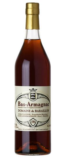 1986 Domaine de Baraillon 39 Year Old K&L Exclusive Bas-Armagnac (750ml)