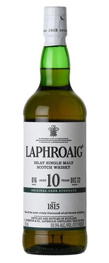 Laphroaig 10 Year Old "Batch 016" Original Cask Strength Islay Single Malt Scotch Whisky (750ml)